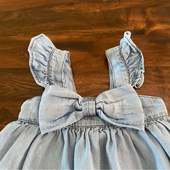 Ruffle Butts Flutter Bow Woven Dress - Picture 3 of 8